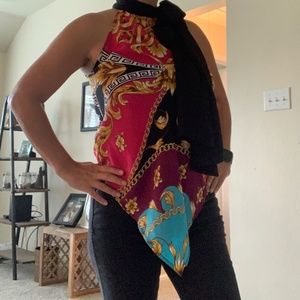 Gorgeous scarf top size S